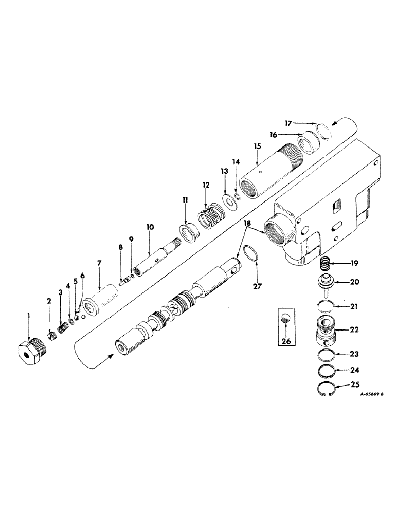 Схема запчастей Case IH 606 - (153) - HYDRAULIC SYSTEM, HYDRAULIC CONTROL VALVE, WITH 7/8 INCH SPOOL (07) - HYDRAULIC SYSTEM