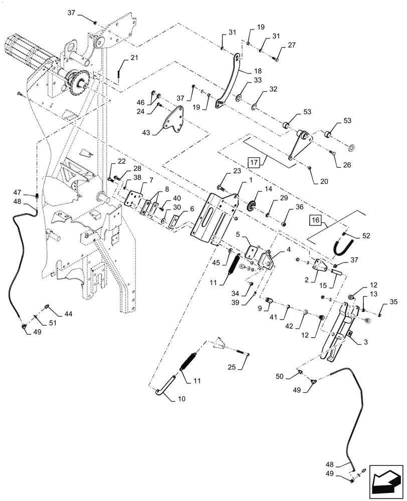 Схема запчастей Case IH RB565 - (62.141.AA) - DRIVE ROLL CLUTCH (62) - PRESSING - BALE FORMATION