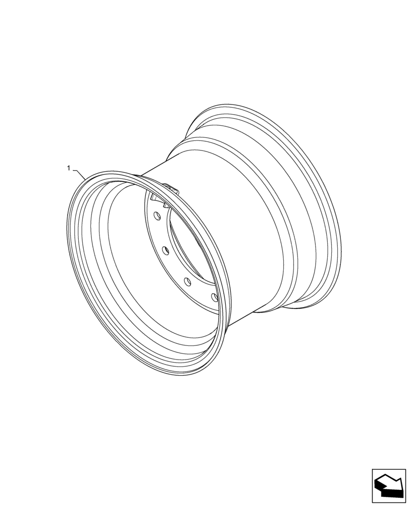 Схема запчастей Case IH 330 TRUE-TANDEM - (44.100.08) - WHEEL FOR 47 (44) - WHEELS