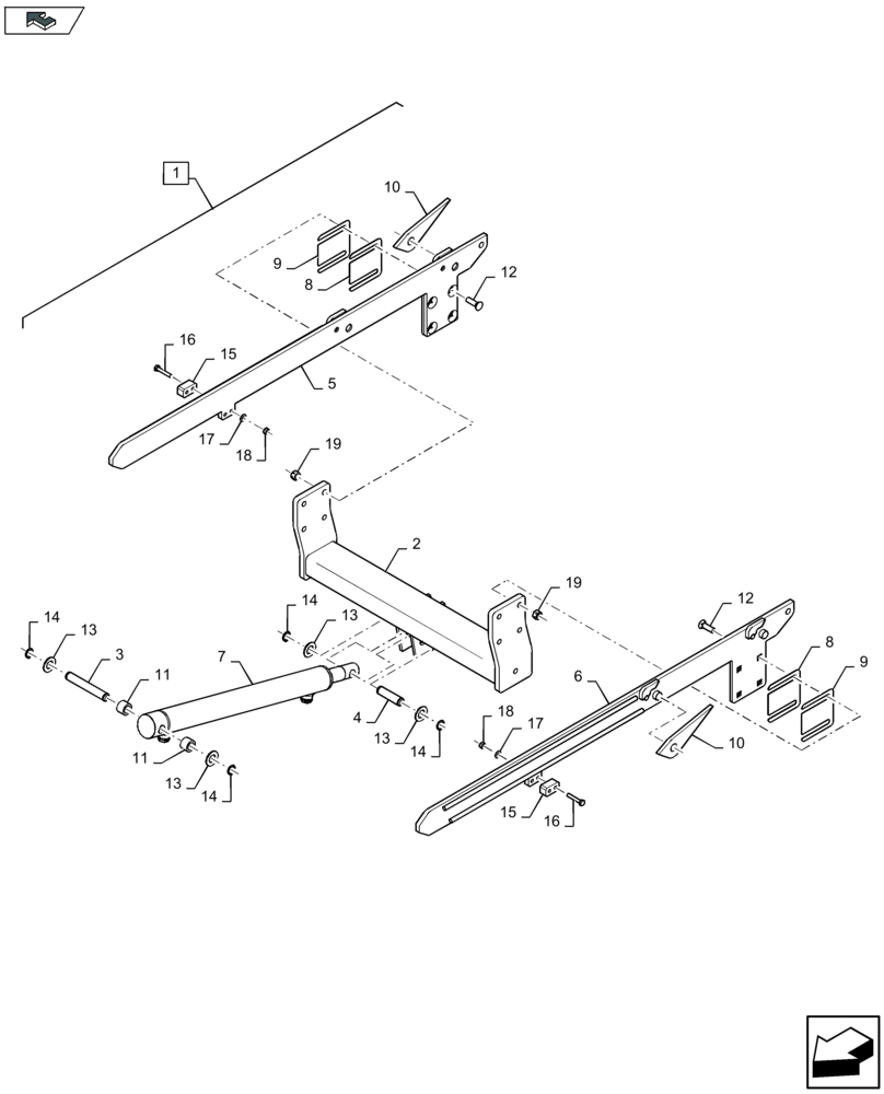 Схема запчастей Case IH LB424R - (88.070.008[01]) - DIA KIT : PARTIAL BALE EJECT - F085136 (88) - ACCESSORIES