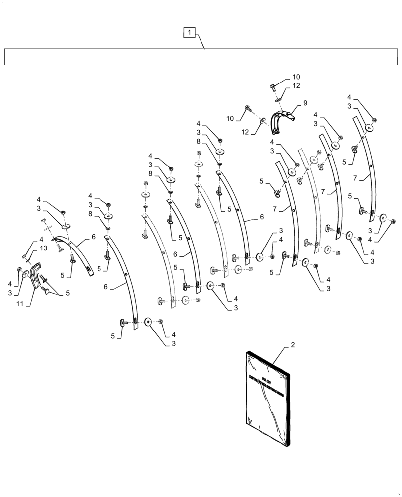 Схема запчастей Case IH 7240 - (88.100.66[04]) - DIA KIT, ROTOR, VANE (88) - ACCESSORIES