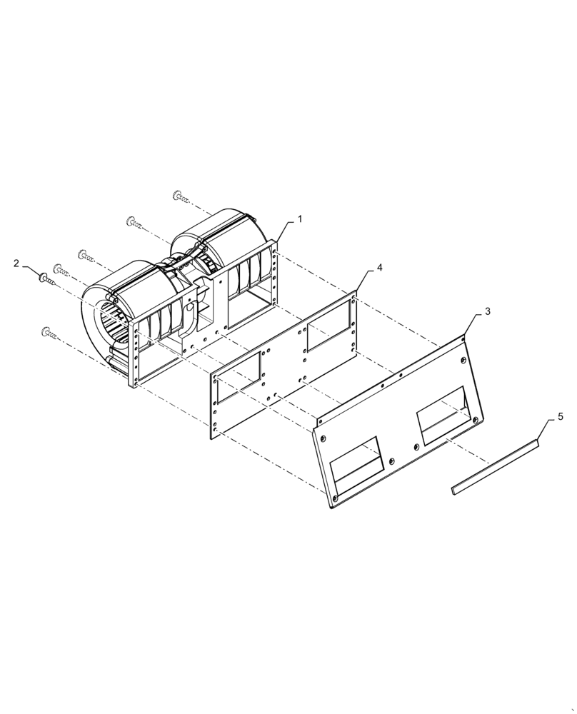 Схема запчастей Case IH PATRIOT 4440 - (55.050.AS[01]) - AIR CONDITIONING WITH ATC, BLOWER ASSY (55) - ELECTRICAL SYSTEMS