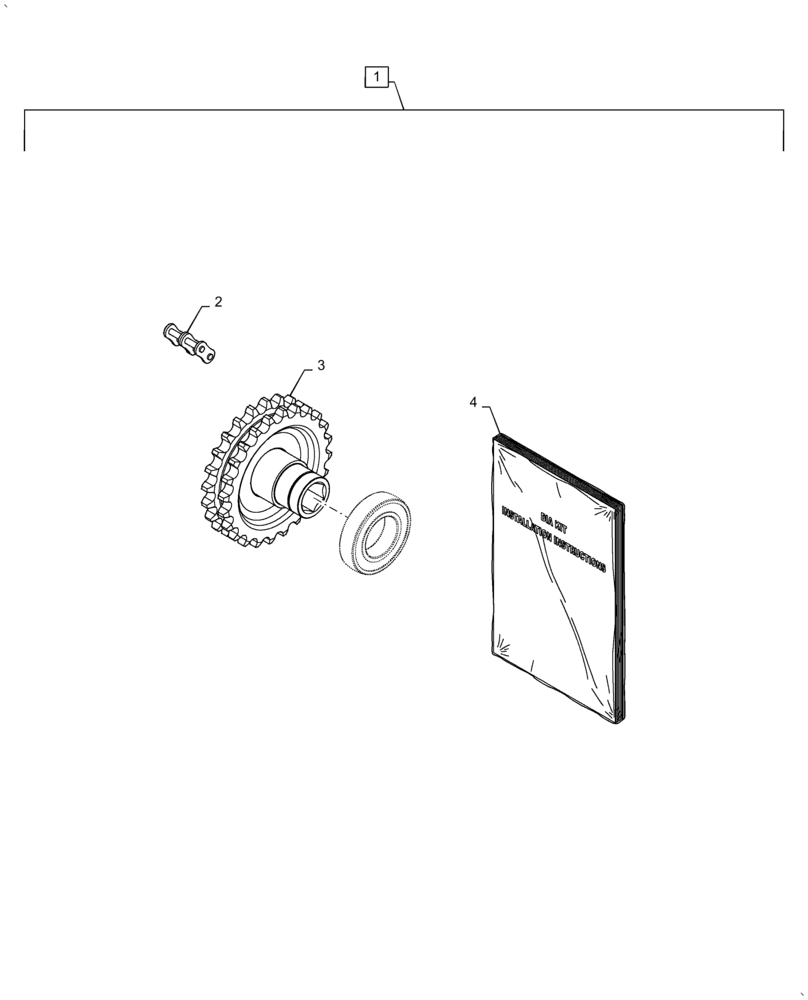 Схема запчастей Case IH 5506-65 - (88.100.58[05]) - DIA KIT, LOW RPM, 24T-5500 (88) - ACCESSORIES