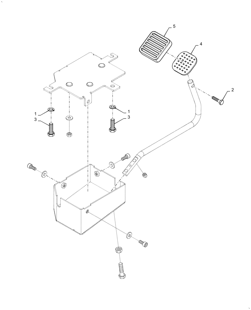 Схема запчастей Case IH FARMALL 60A - (55.525.AM[01]) - THROTTLE CONTROL, FOOT (55) - ELECTRICAL SYSTEMS