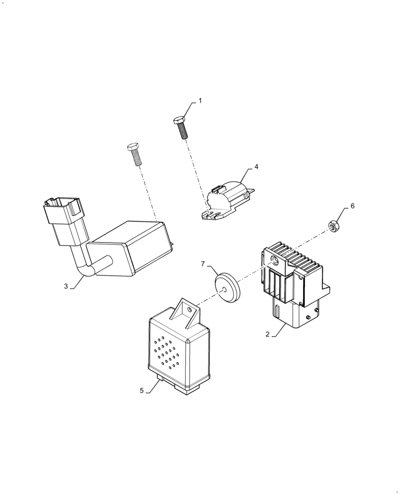 Схема запчастей Case IH FARMALL 60A - (55.640.AG[01]) - ELECTRONIC MODULE (55) - ELECTRICAL SYSTEMS