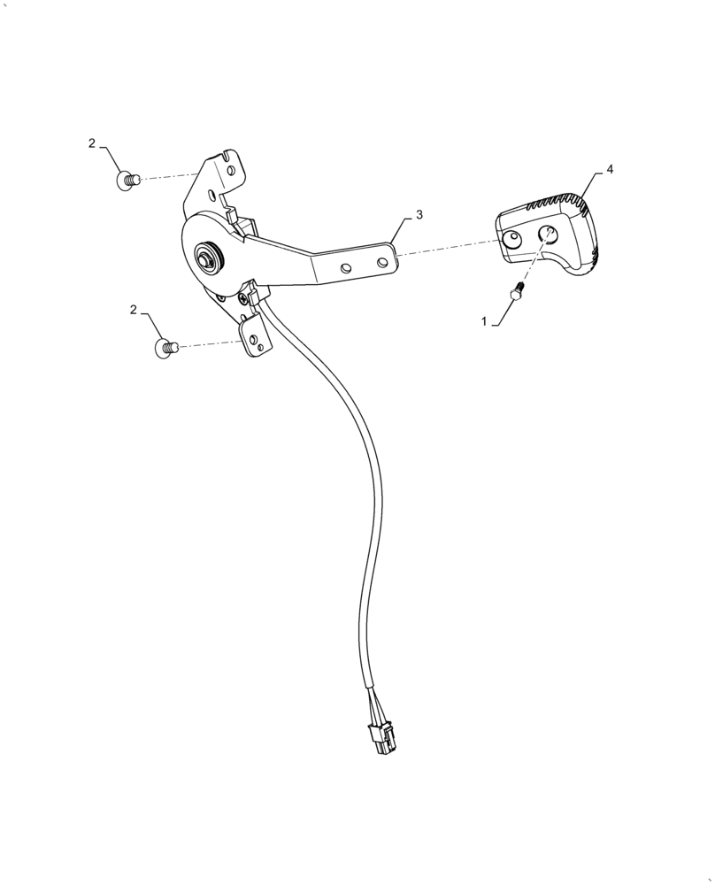 Схема запчастей Case IH FARMALL 60A - (55.525.AL[01]) - THROTTLE CONTROL, HAND (55) - ELECTRICAL SYSTEMS