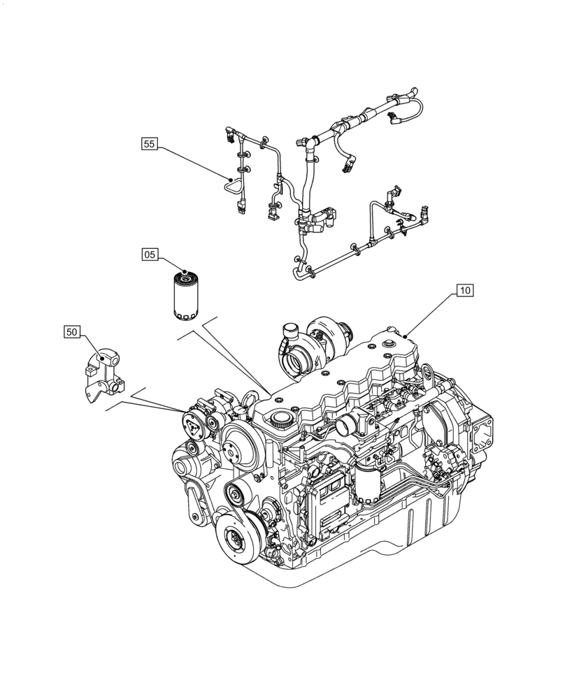 Схема запчастей Case IH F4HE9687M J106 - (00.000.00) - PICTORIAL INDEX - MAIN SECTIONS (00) - GENERAL & PICTORIAL INDEX