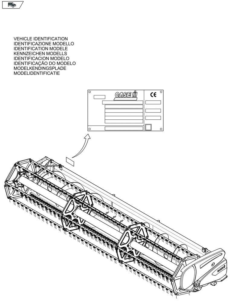 Схема запчастей Case IH 2050 - (00.038[01]) - IDENTIFICATION PLATES (00) - GENERAL