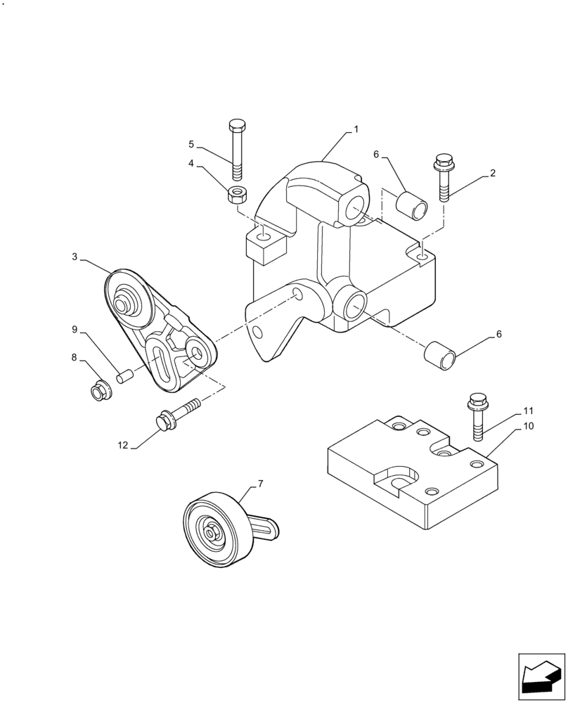 Схема запчастей Case IH F4GE9484A J613 - (50.200.AA) - COMPRESSOR, AIR CONDITIONER (50) - CAB CLIMATE CONTROL