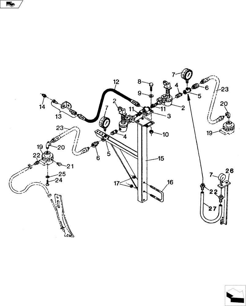 Схема запчастей Case IH 4200 II - (75.200.09) - DOUBLE CONTINENTAL BUNDLE (75) - SOIL PREPARATION