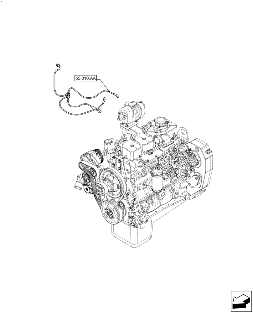 Схема запчастей Case IH F4GE9484A J613 - (00.000.55) - PICTORIAL INDEX - ELECTRICAL SYSTEMS (00) - GENERAL & PICTORIAL INDEX