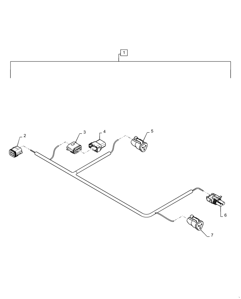Схема запчастей Case IH 2240 - (55.515.AH[09]) - 90, 5 SECTION BOOM HARNESS (55) - ELECTRICAL SYSTEMS