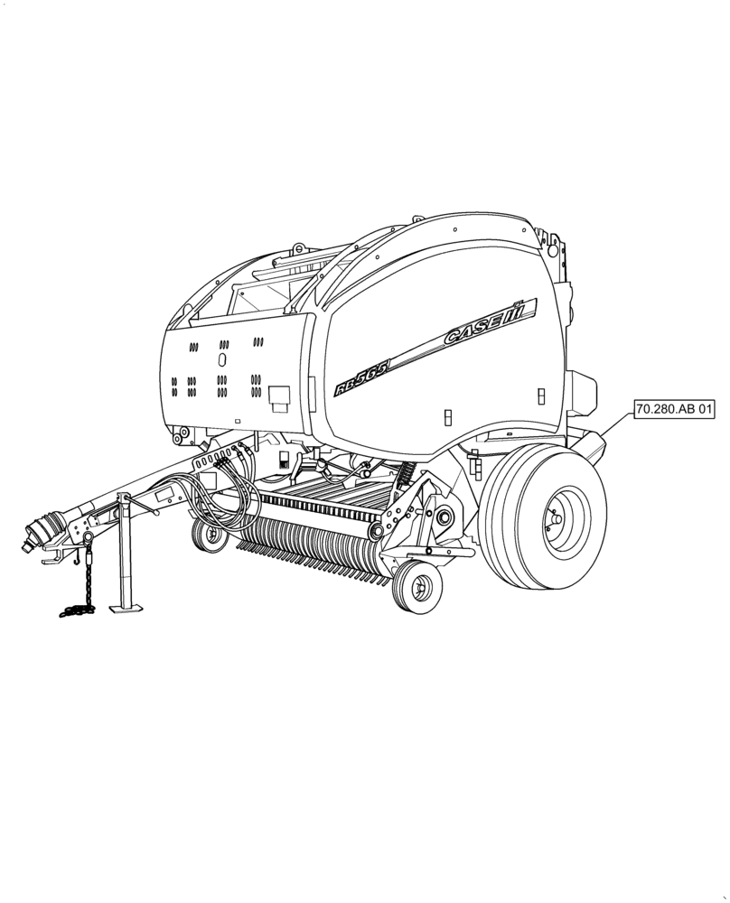 Схема запчастей Case IH RB565 - (00.000.70) - PICTORIAL INDEX - EJECTION (00) - GENERAL & PICTORIAL INDEX