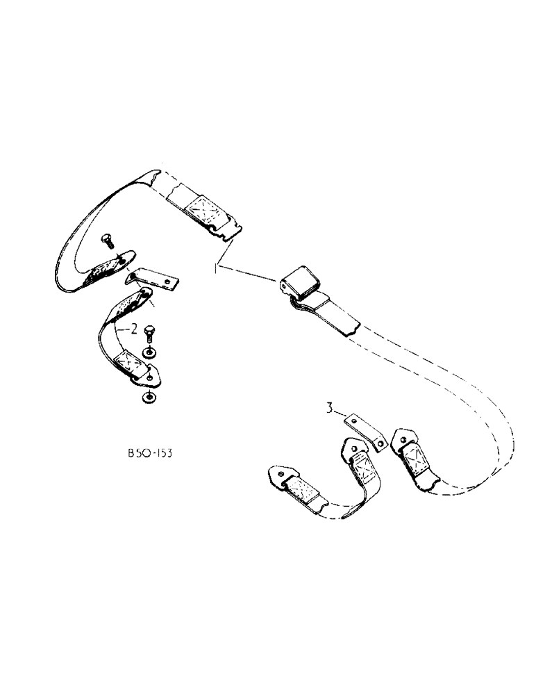 Схема запчастей Case IH 484 - (13-17) - SUPERSTRUCTURE, SEAT BELT (05) - SUPERSTRUCTURE