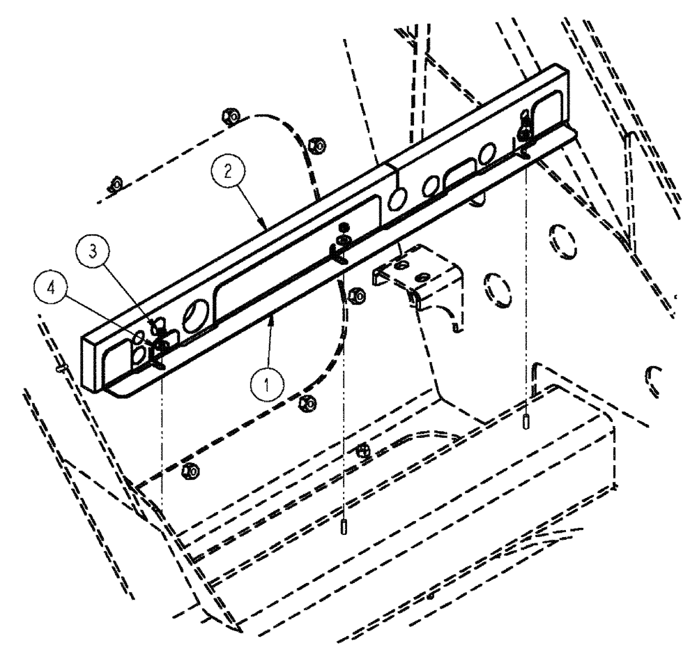Схема запчастей Case IH TITAN 3520 - (02-021) - BAFFLE GROUP, LOWER RADIATOR (01) - ENGINE