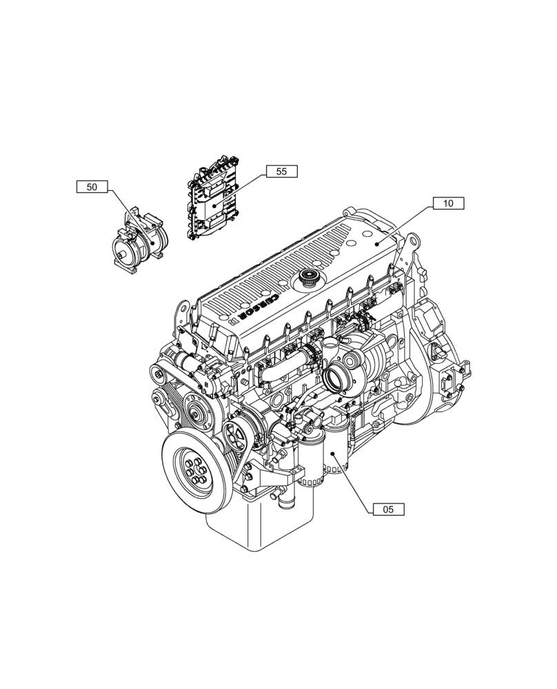 Схема запчастей Case IH F3GFE613B B001 - (00.000.00) - PICTORIAL INDEX - MAIN SECTIONS (00) - GENERAL & PICTORIAL INDEX
