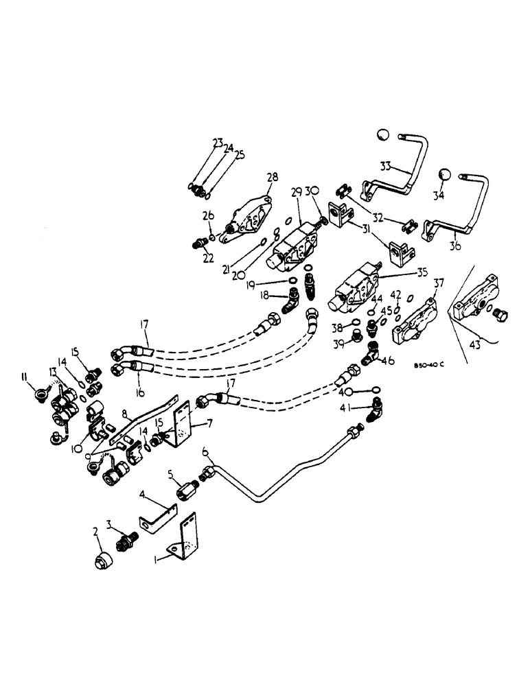 Схема запчастей Case IH 385 - (0A18-2) - AUXILIARY VALVES (07) - HYDRAULICS