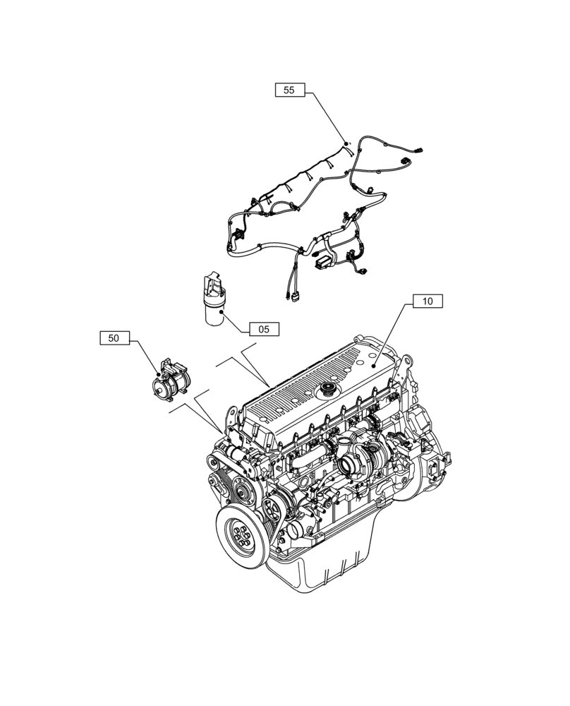 Схема запчастей Case IH F3JFE613A B004 - (00.000.00) - PICTORIAL INDEX - MAIN SECTION (00) - GENERAL & PICTORIAL INDEX