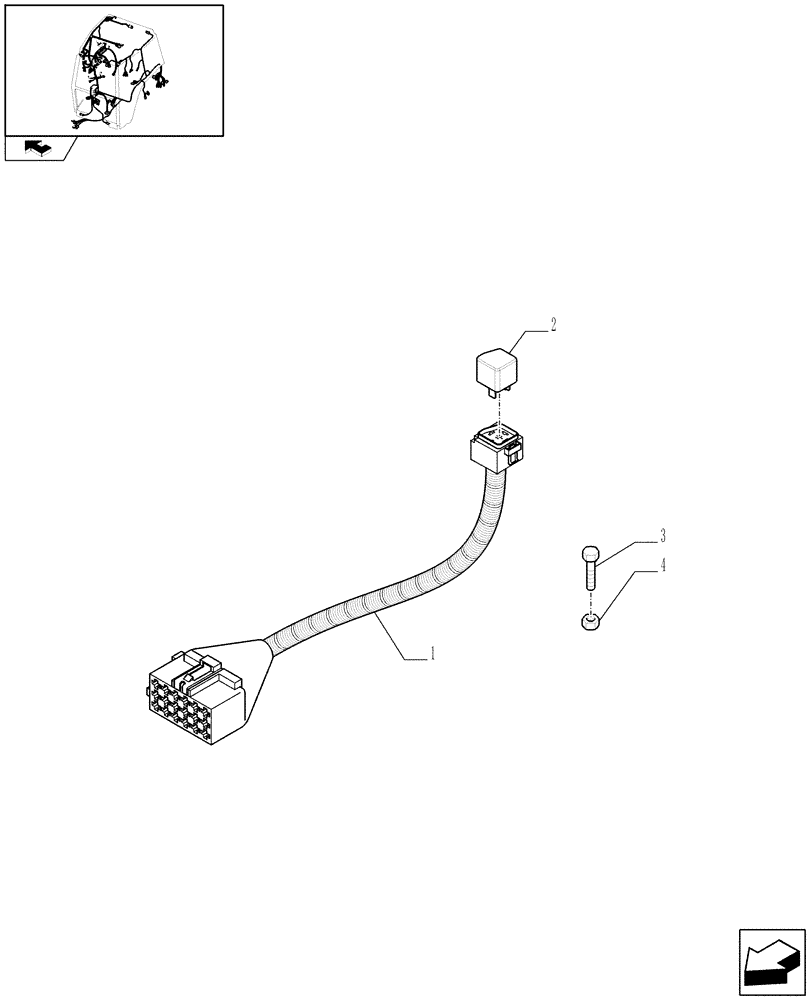 Схема запчастей Case IH PUMA 125 - (1.75.4[14]) - LESS ELECTRONIC PARK/LOCK TRAILER BRAKE (06) - ELECTRICAL SYSTEMS