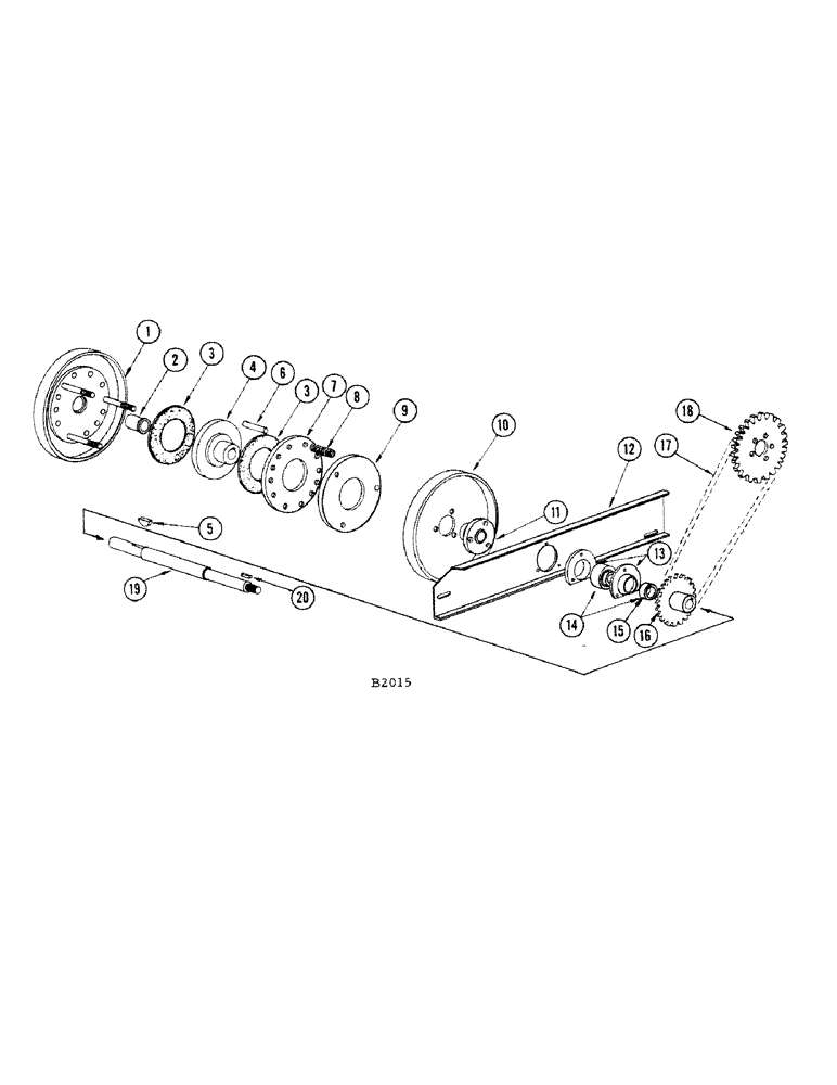 Схема запчастей Case IH 1010 - (060) - HEADER AUGER DRIVE (58) - ATTACHMENTS/HEADERS