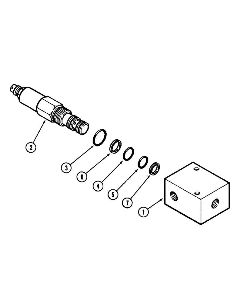 Схема запчастей Case IH 1896 - (8-264) - HYDRAULICS, SEAT PRESSURE REGULATOR VALVE (08) - HYDRAULICS