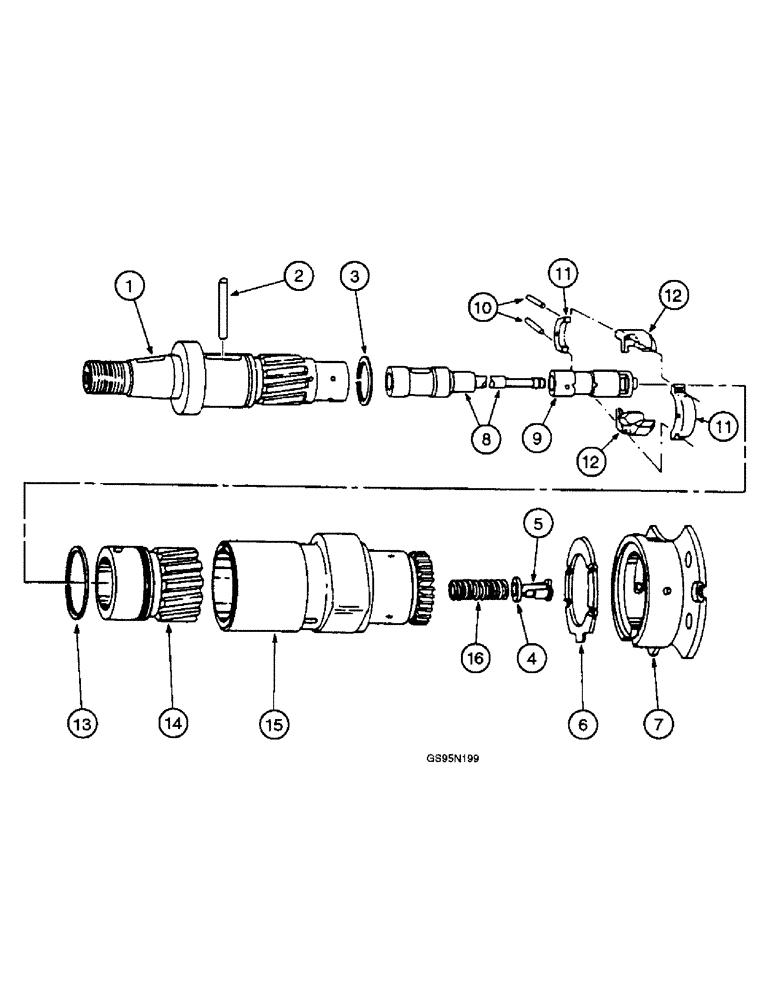 Схема запчастей Case IH DT-436 - (9D-076) - FUEL INJECTION PUMP - CAMSHAFT 
