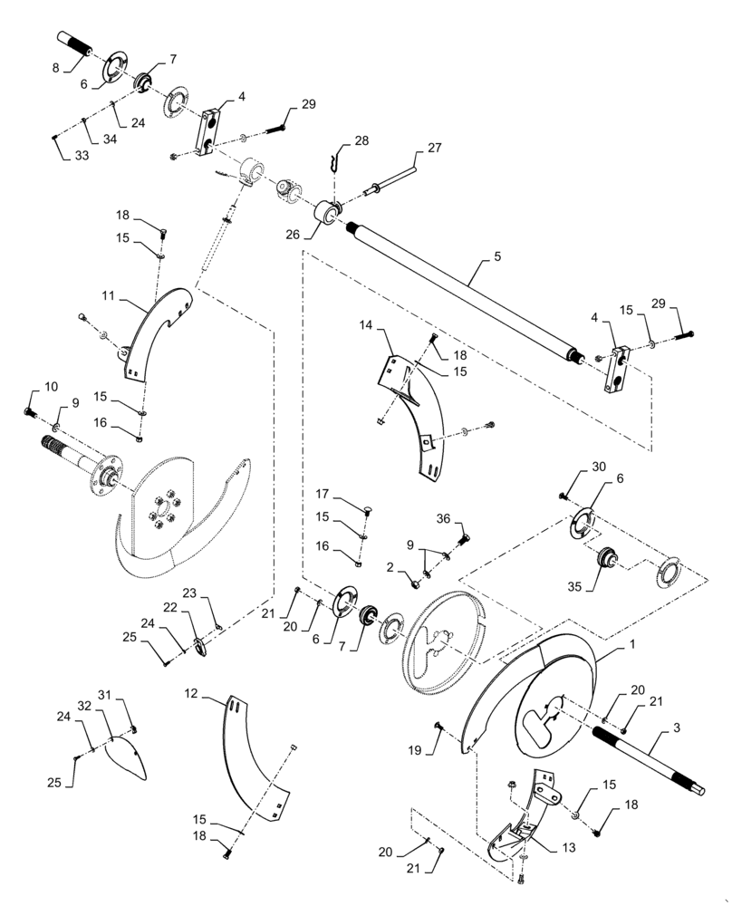 Схема запчастей Case IH 3162 - (58.100.01[03]) - AUGER ASSY (58) - ATTACHMENTS/HEADERS