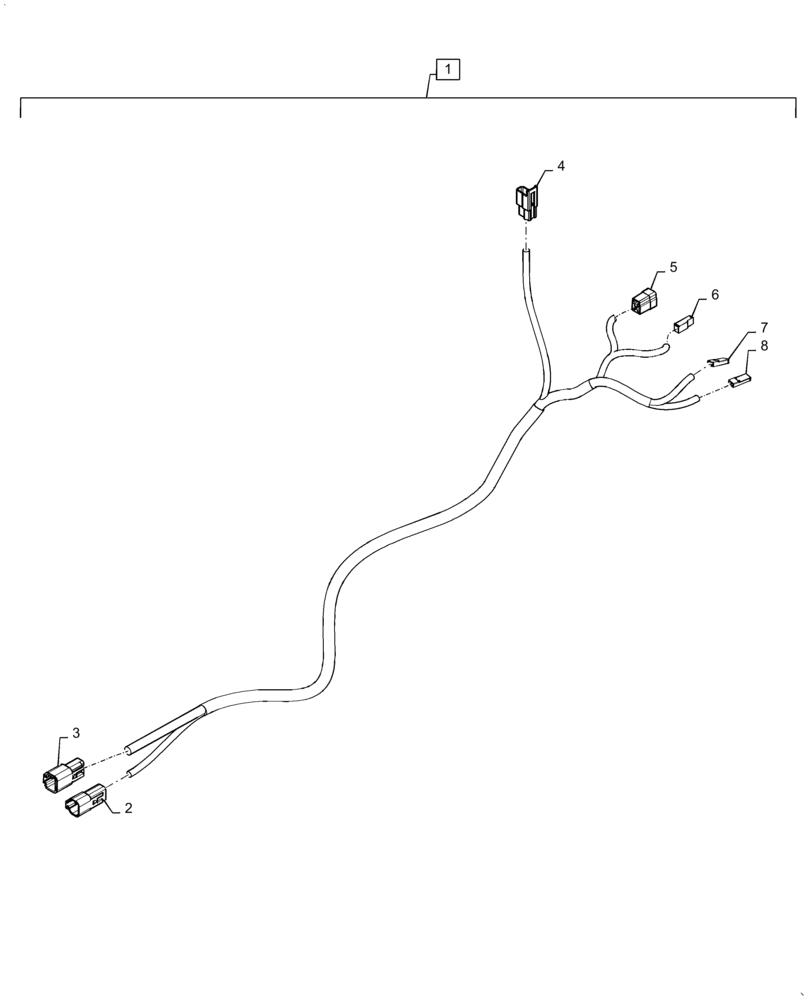 Схема запчастей Case IH 2240 - (55.050.AY[01]) - HVAC BLOWER HARNESS (55) - ELECTRICAL SYSTEMS