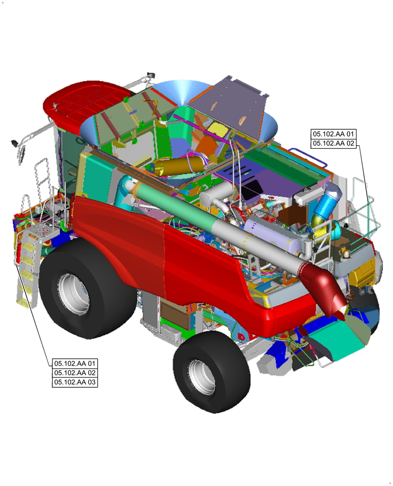 Схема запчастей Case IH 9240 - (05.000.00) - SECTION INDEX - FIRE EXTINGUISHER (05) - SERVICE & MAINTENANCE