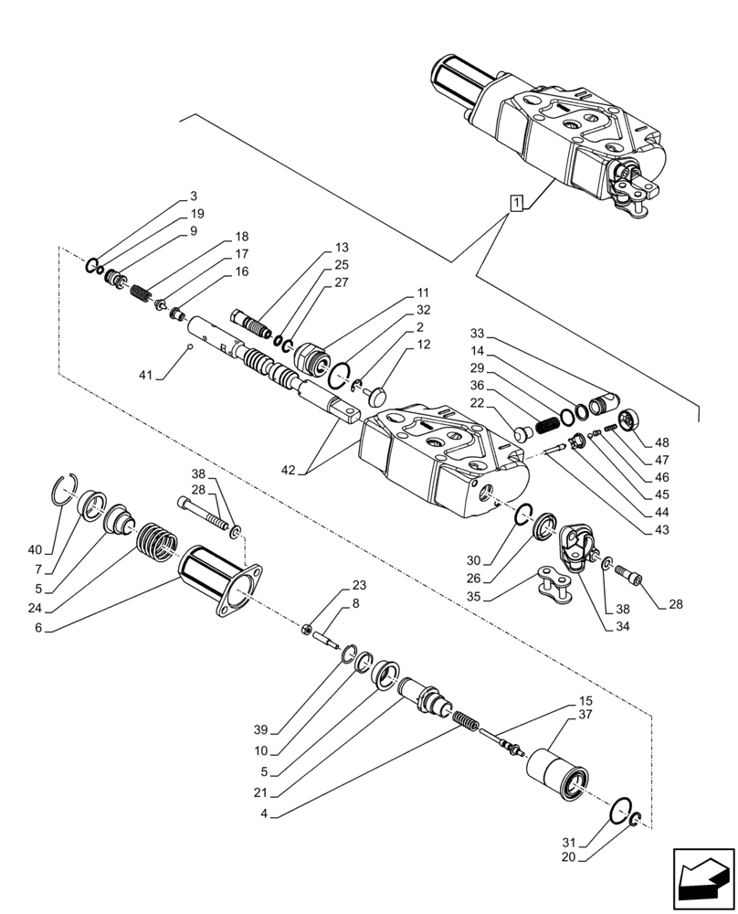 Схема запчастей Case IH FARMALL 120C - (35.204.BE[05]) - VAR - 743569 - 2 REMOTE CONTROL VALVE, W/ 4 DELUXE COUPLERS, DISTRIBUTOR, COMPONENTS (35) - HYDRAULIC SYSTEMS