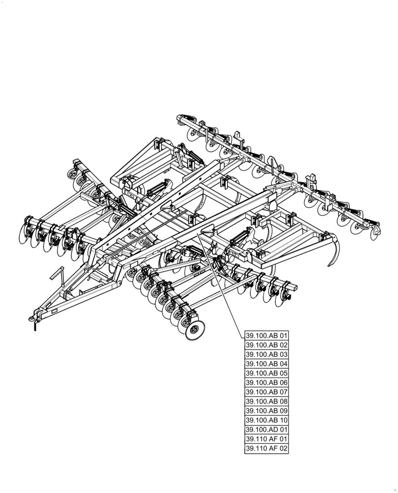 Схема запчастей Case IH ECOLO-TIGER 875 - (00.000.39) - PICTORIAL INDEX - FRAME (00) - GENERAL & PICTORIAL INDEX
