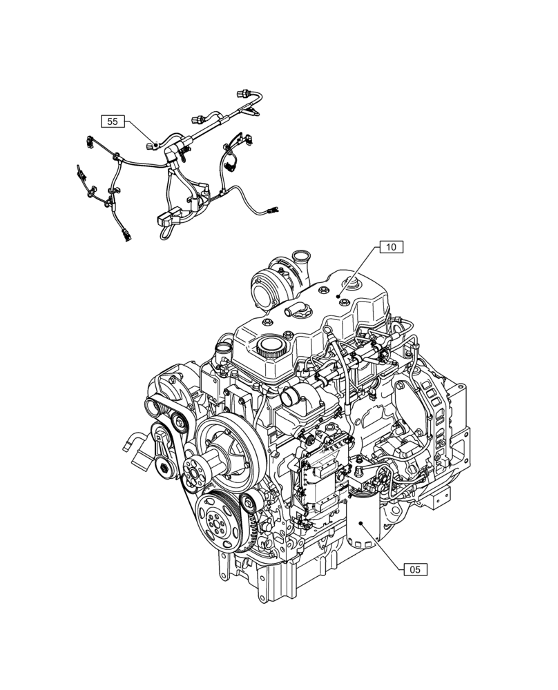 Схема запчастей Case IH F4DFE413S B002 - (00.000.00) - PICTORIAL INDEX - MAIN SECTIONS (00) - GENERAL & PICTORIAL INDEX