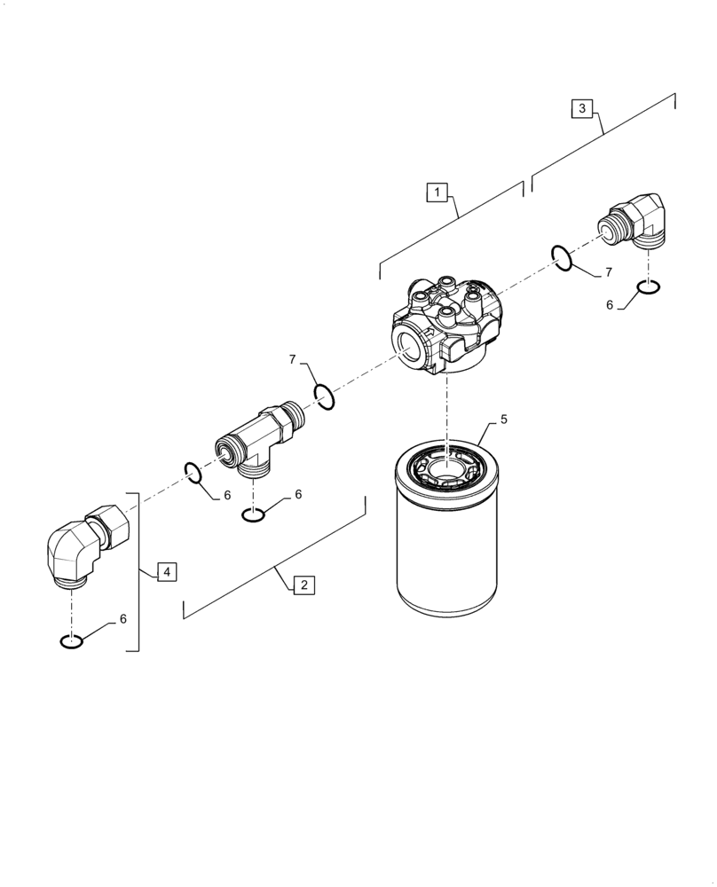 Схема запчастей Case IH 7230 - (35.300.AN[01]) - FILTER, PTO (35) - HYDRAULIC SYSTEMS