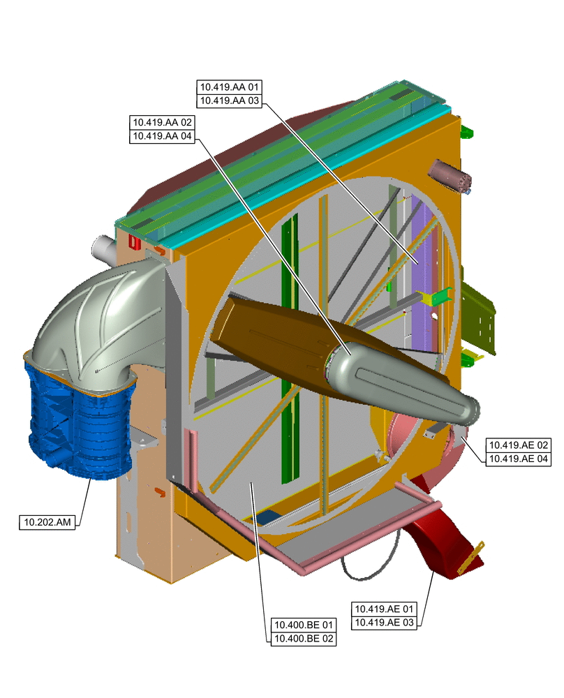 Схема запчастей Case IH 7240 - (10.000.00[03]) - SECTION INDEX - ENGINE (10) - ENGINE