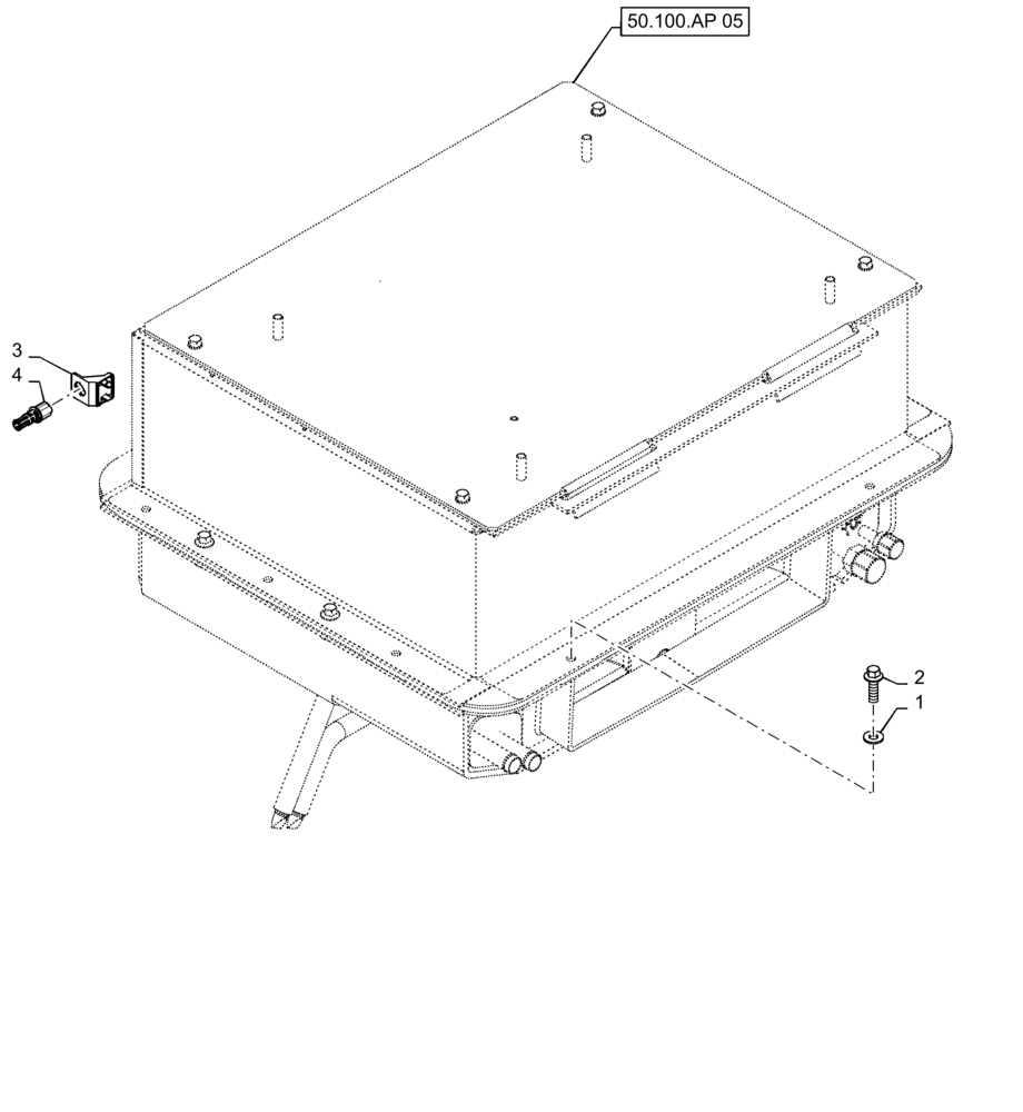 Схема запчастей Case IH PATRIOT 3240 - (50.100.AP[04]) - AUTOMATIC TEMPERATURE CONTROL HVAC MOUNTING (50) - CAB CLIMATE CONTROL