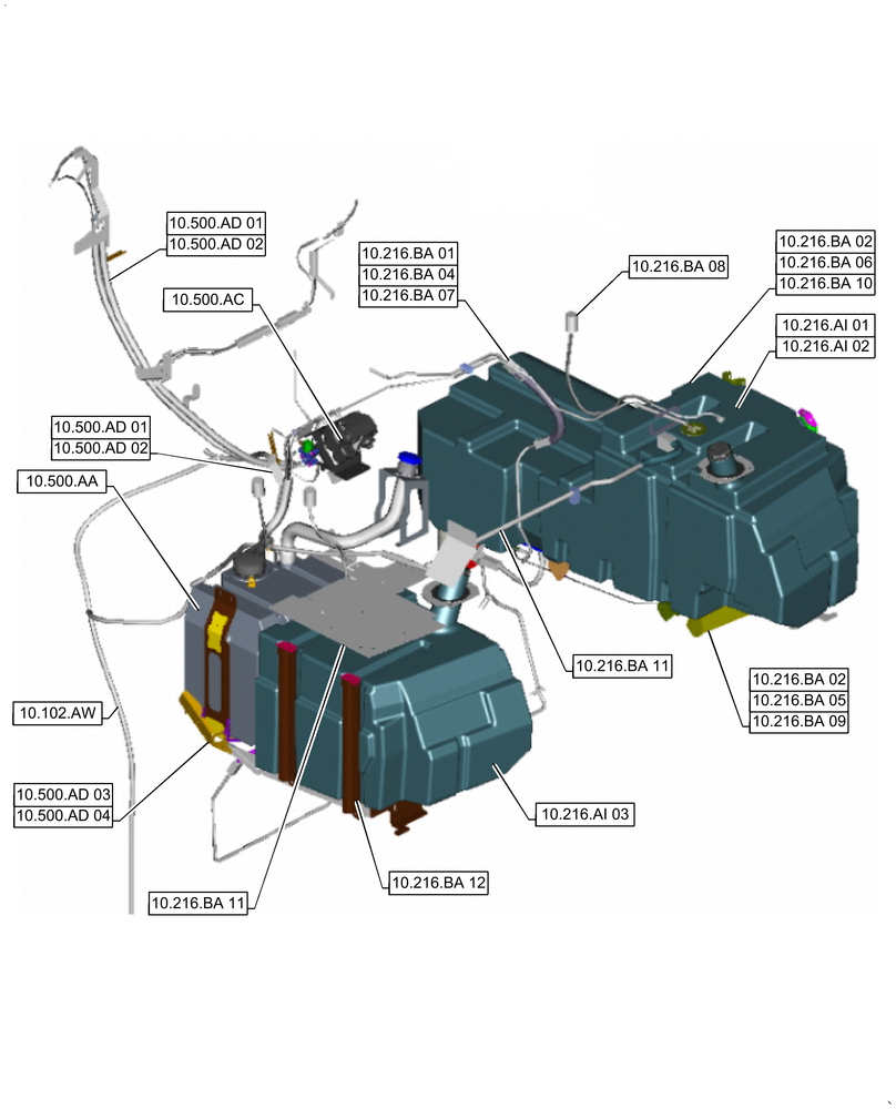 Схема запчастей Case IH 7240 - (10.000.00[02]) - SECTION INDEX - ENGINE (10) - ENGINE