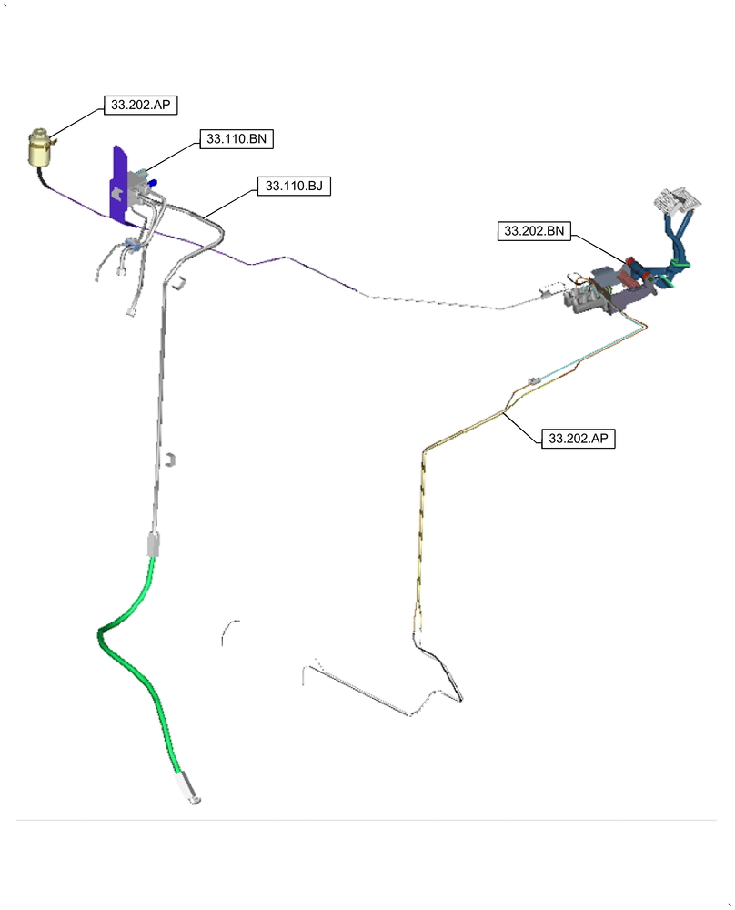 Схема запчастей Case IH 7240 - (33.000.00) - SECTION INDEX - BRAKES & CONTROLS (33) - BRAKES & CONTROLS