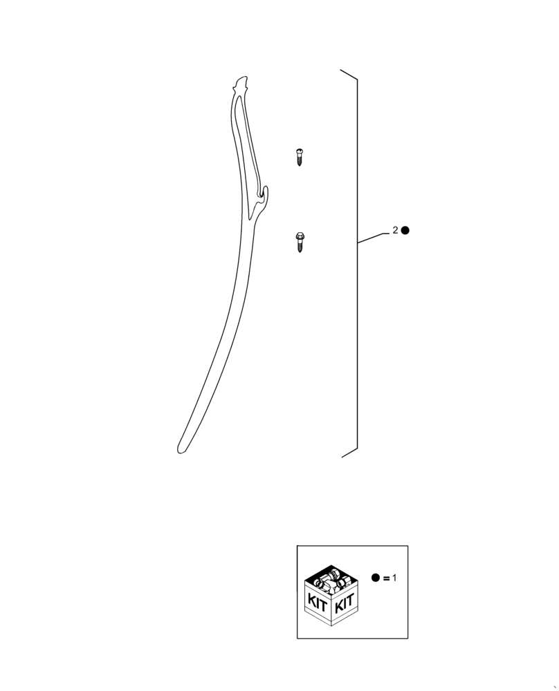 Схема запчастей Case IH 1042 - (09-13[02]) - KIT TINE WITH SCREWS 