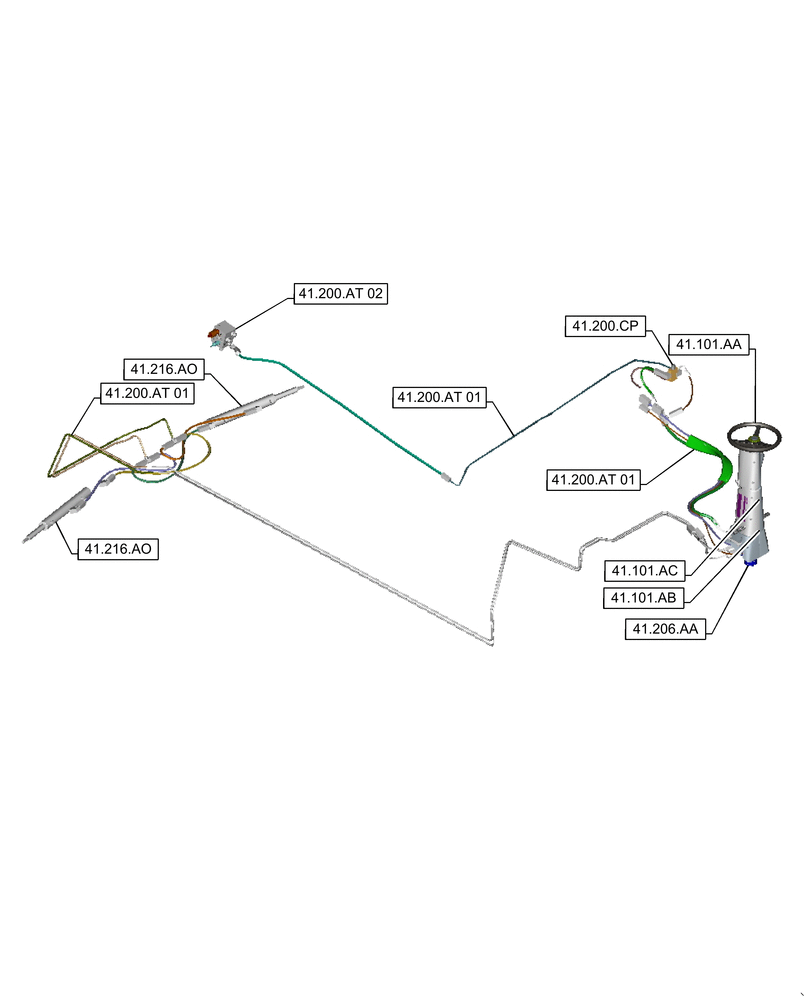 Схема запчастей Case IH 9240 - (41.000.00[01]) - SECTION INDEX - STEERING (41) - STEERING