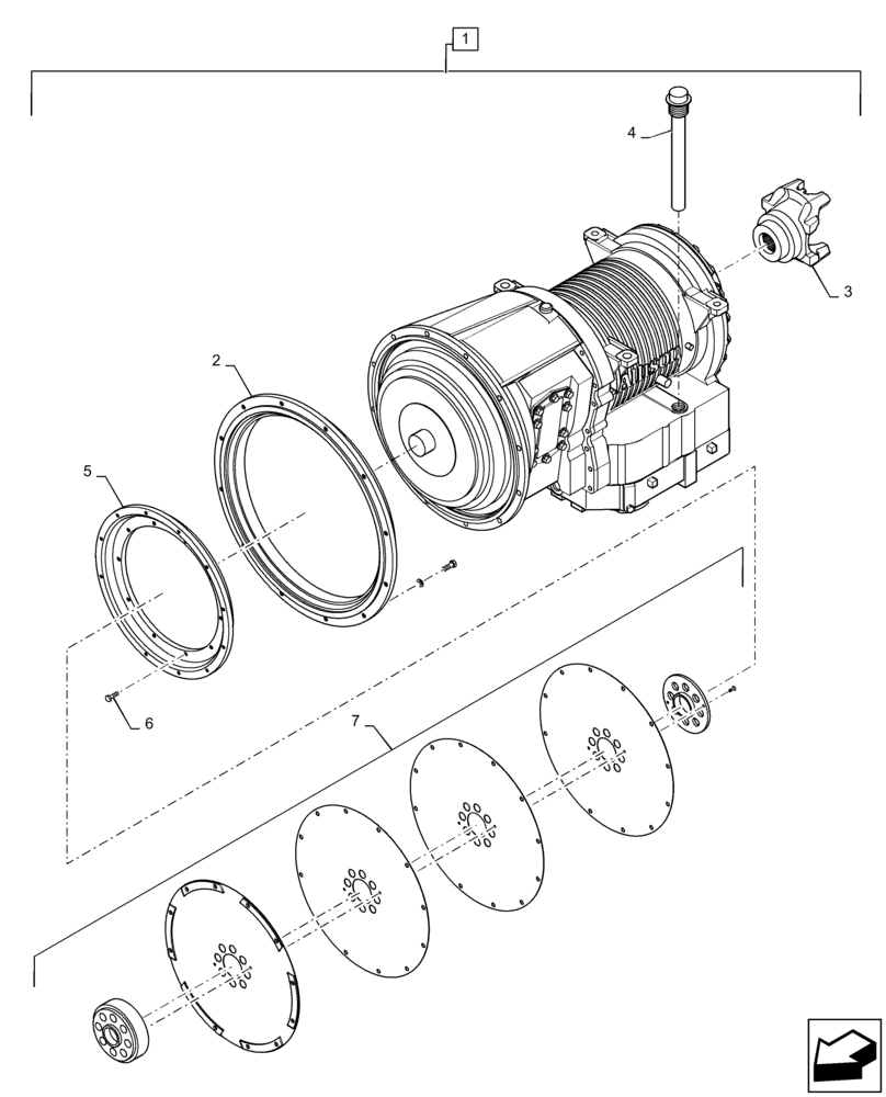 Схема запчастей Case IH TITAN 3040 - (21.114.AL[03]) - TRANSMISSION ASSY, 3000RDS (21) - TRANSMISSION