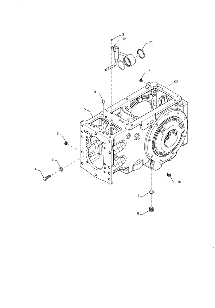 Схема запчастей Case IH FARMALL 50A - (27.100.AB[01]) - REAR AXLE HOUSING (27) - REAR AXLE SYSTEM