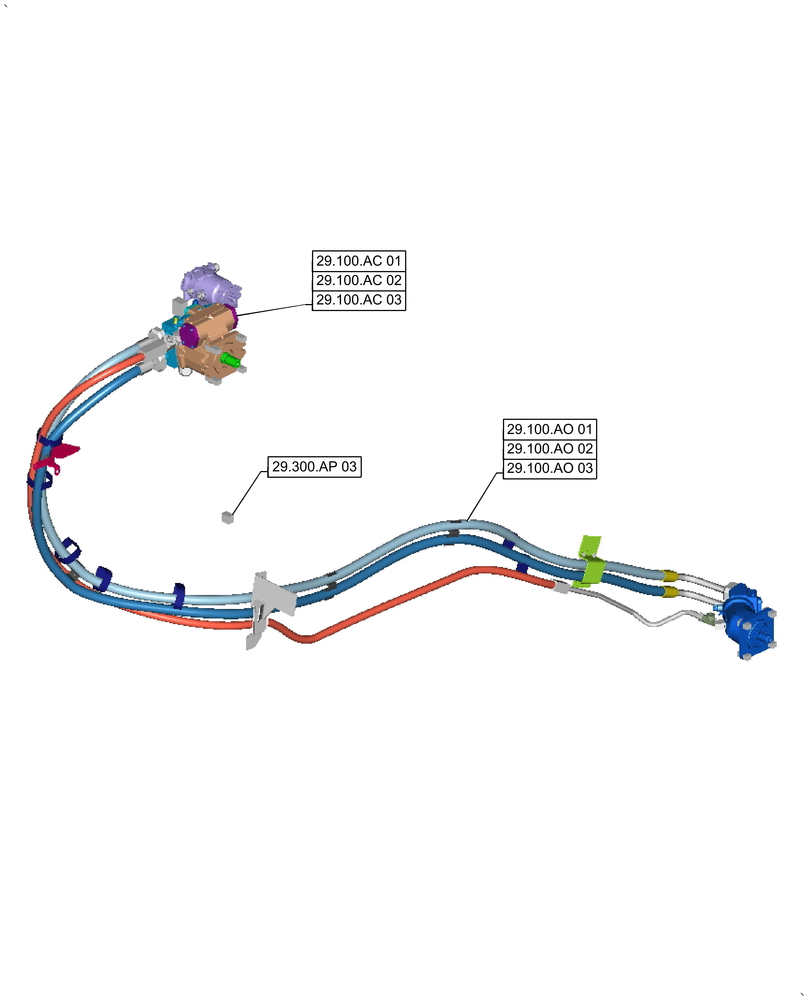 Схема запчастей Case IH 8240 - (29.000.00[01]) - SECTION INDEX - HYDROSTATIC PUMP (29) - HYDROSTATIC DRIVE