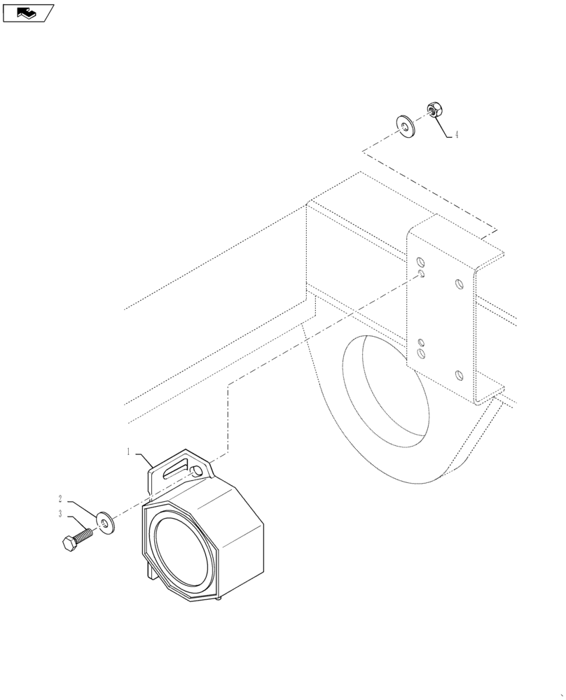 Схема запчастей Case IH TITAN 3040 - (55.408.BE[01]) - BACKUP ALARM (55) - ELECTRICAL SYSTEMS