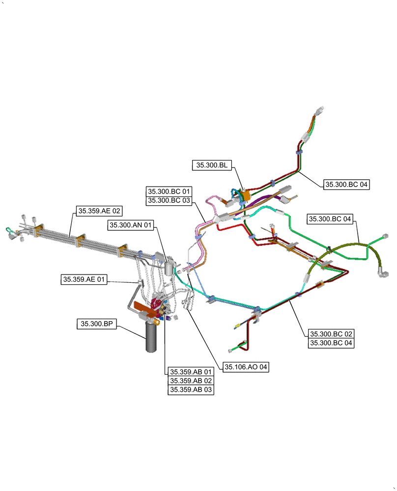 Схема запчастей Case IH 9240 - (35.000.00[03]) - SECTION INDEX - HYDRAULIC SYSTEMS (35) - HYDRAULIC SYSTEMS