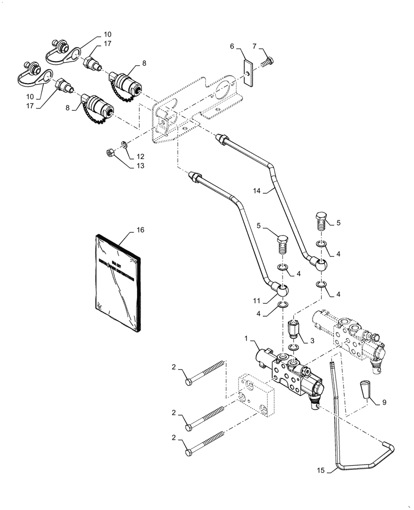 Схема запчастей Case IH FARMALL 50A - (35.204.BE[02]) - REMOTE CONTROL VALVE WITH KICKOUT FEATURE (35) - HYDRAULIC SYSTEMS
