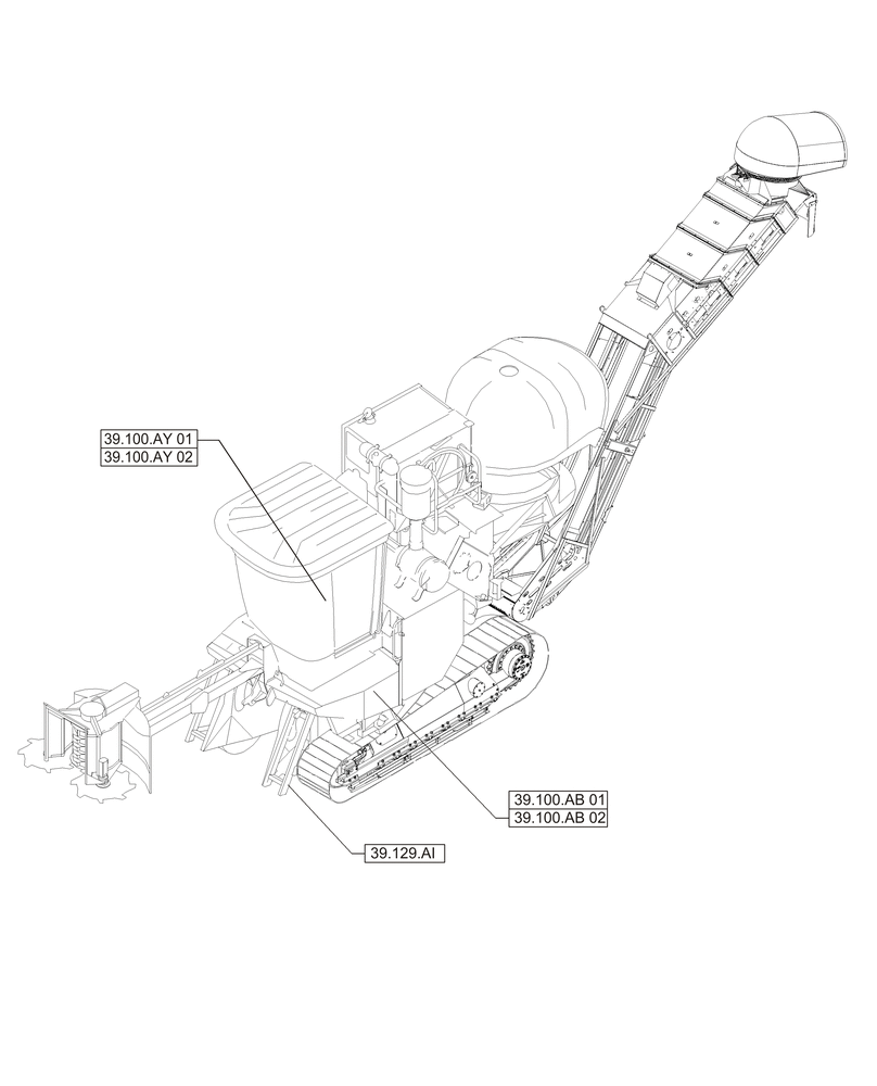 Схема запчастей Case IH A8800 - (00.000.39) - PICTORIAL INDEX - FRAMES (00) - GENERAL & PICTORIAL INDEX