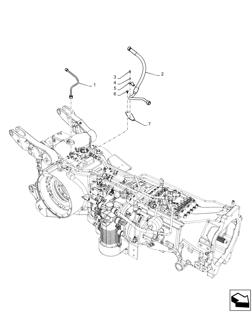 Схема запчастей Case IH MAGNUM 225 - (35.100.04[03]) - LIFTER LINES, REMOTE CONTROL VALVES MAIN SUPPLY & LOAD SENSE LINE, WITH POWERSHIFT TRANSMISSION (35) - HYDRAULIC SYSTEMS