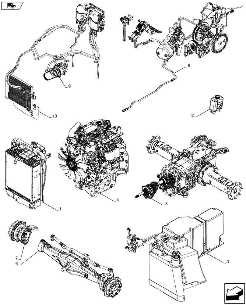 Схема запчастей Case IH FARMALL 115U - (05.100.03[02]) - CAPACITIES (05) - SERVICE & MAINTENANCE
