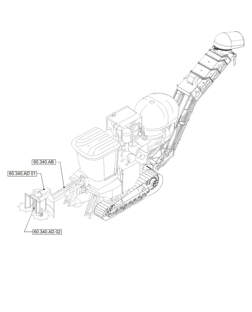 Схема запчастей Case IH A8800 - (00.000.60[01]) - PICTORIAL INDEX - PRODUCT FEEDING (00) - GENERAL & PICTORIAL INDEX