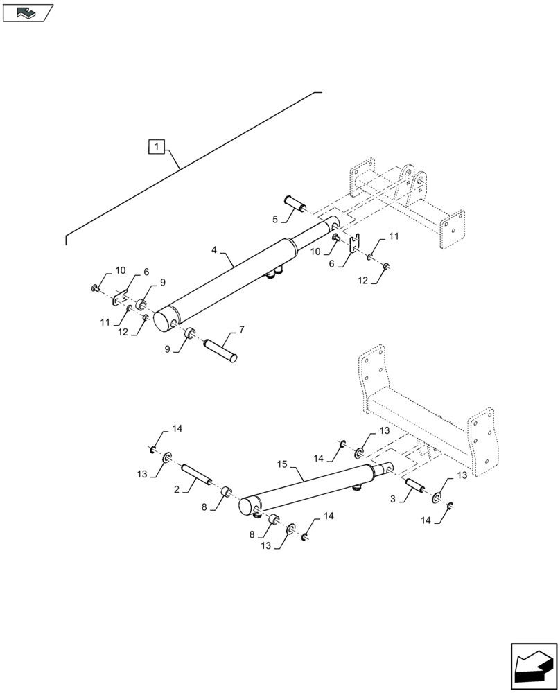 Схема запчастей Case IH LB434R - (88.070.011[02]) - SERVICE KIT : STANDARD AND PARTIAL BALE EJECTION MECHANISM - C084 (88) - ACCESSORIES